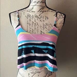 🌈Bundle 4 for $8 - Nollie Pink and Blue Striped Tank Top